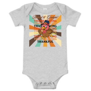 Blessed, Grateful and Thankful Baby short sleeve one piece