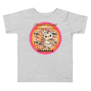 Blessed, Grateful and Thankful Toddler Short Sleeve Tee