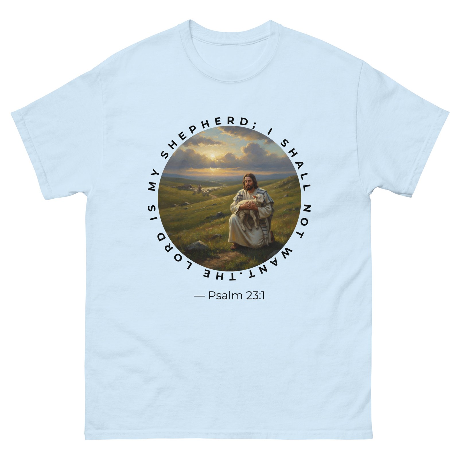 “Christian T-Shirt – ‘The Lord Is My Shepherd Psalm 23:1’” - Image 9