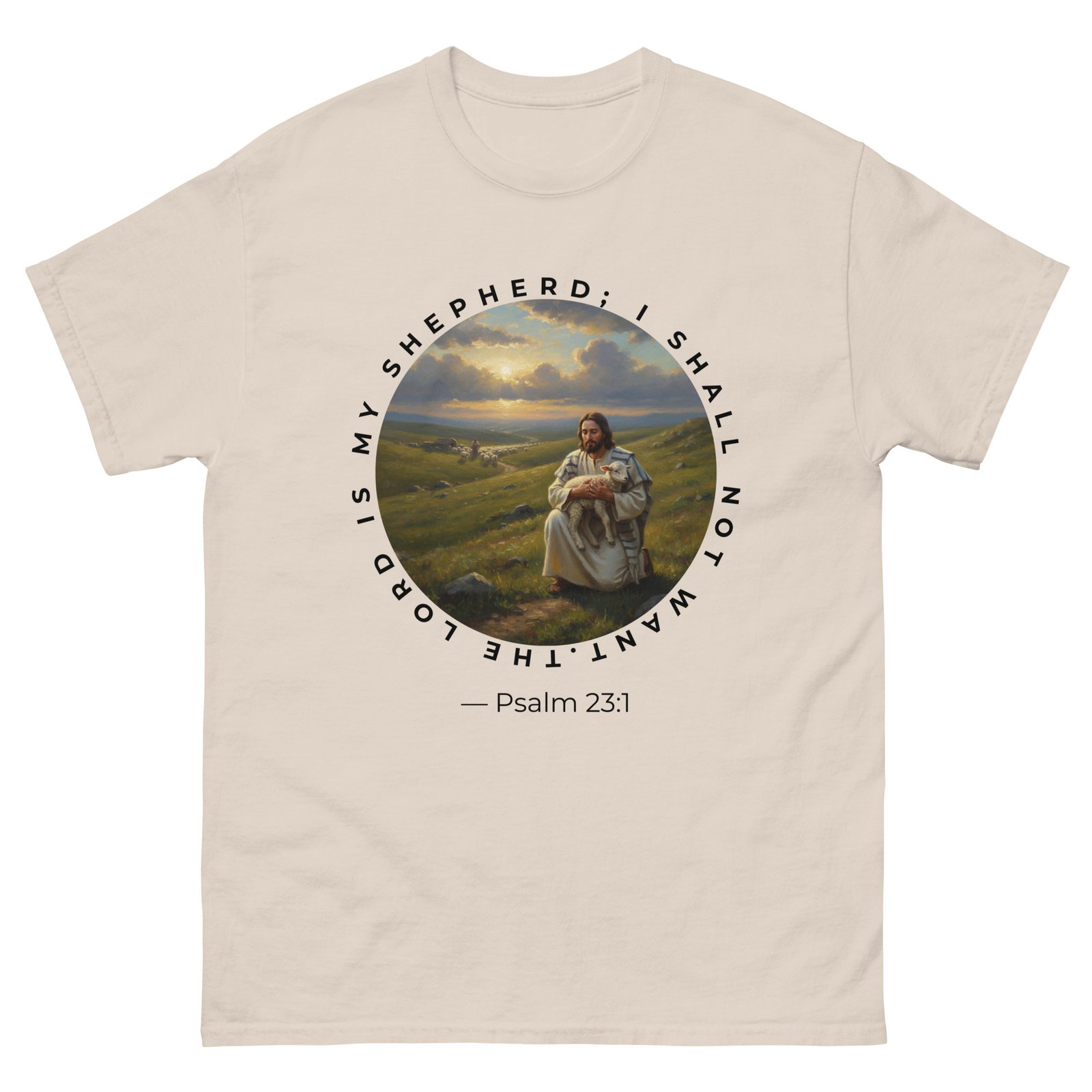 “Christian T-Shirt – ‘The Lord Is My Shepherd Psalm 23:1’” - Image 11