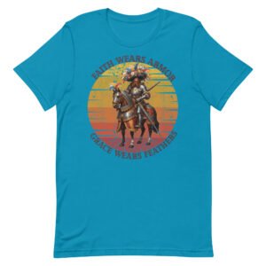 Armored and feathered Unisex t-shirt