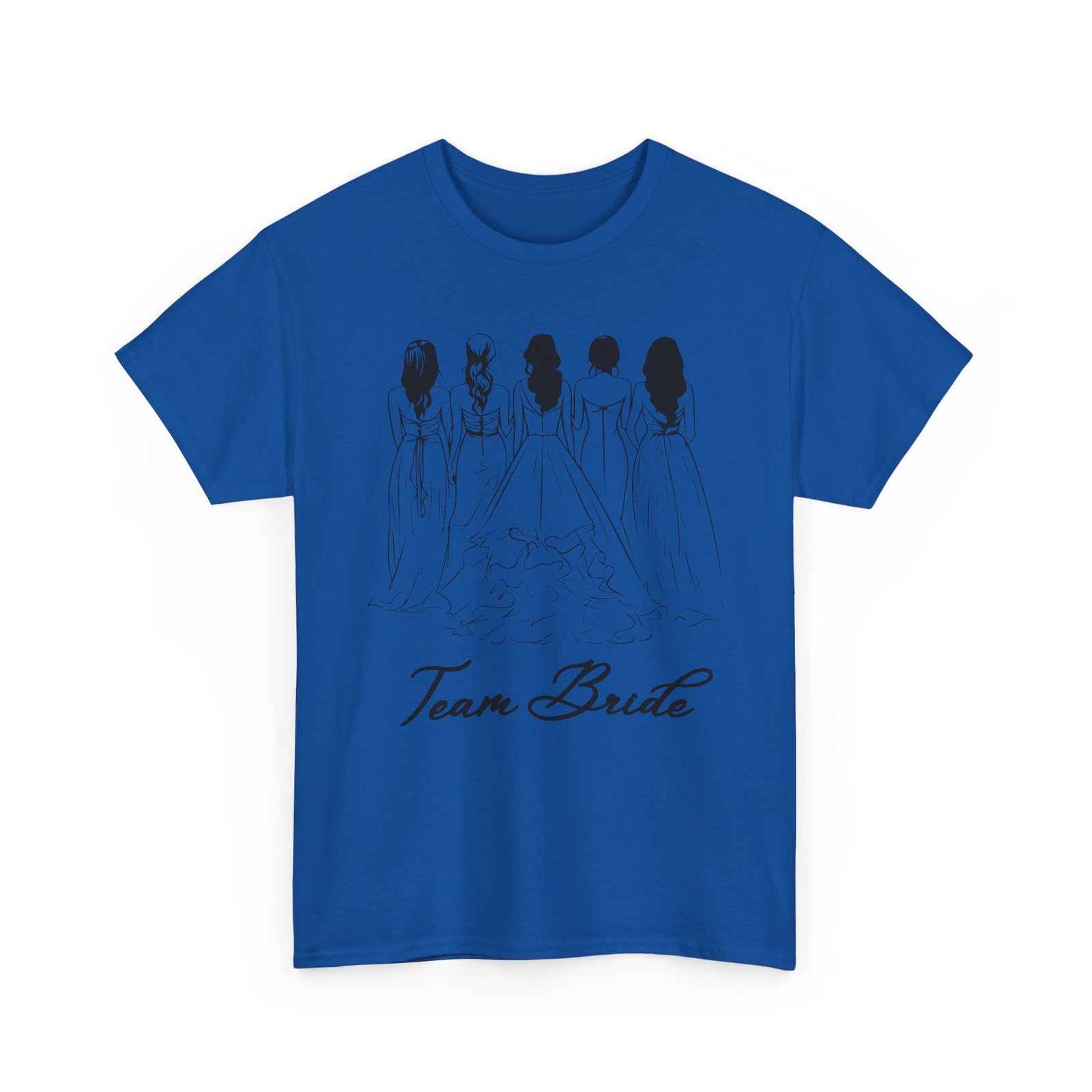 Team Bride Unisex Heavy Cotton Tee - Perfect for Weddings, Bridal Showers, Engagements, Bachelorette Parties, Group Celebrations - Image 47
