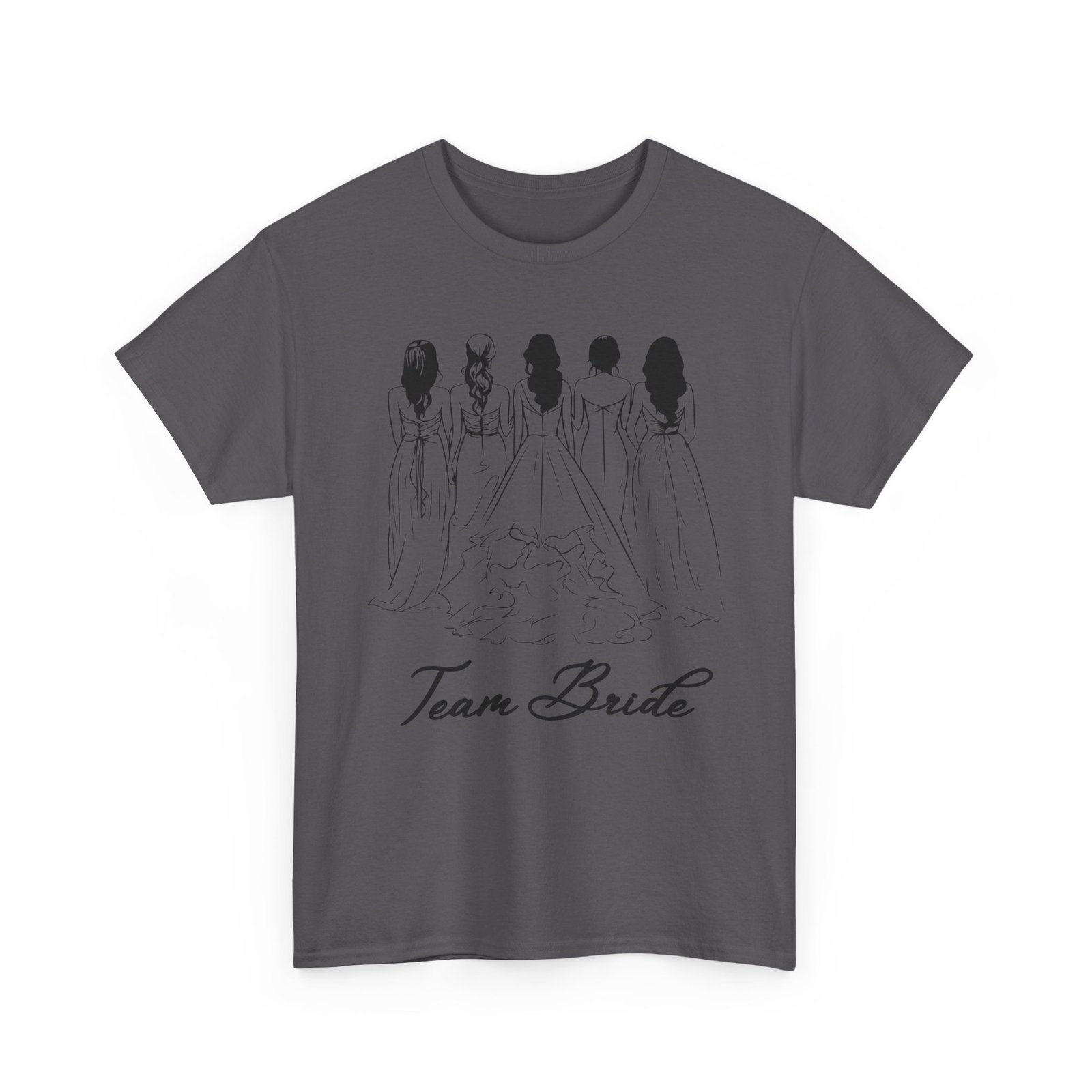 Team Bride Unisex Heavy Cotton Tee - Perfect for Weddings, Bridal Showers, Engagements, Bachelorette Parties, Group Celebrations - Image 43