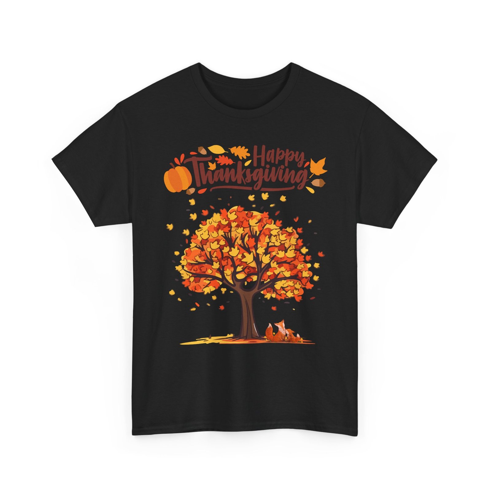 Thanksgiving Tree Tee, Autumn Shirt, Fall Apparel, Family Gathering Top, Seasonal Wear, Thanksgiving Gift - Image 7