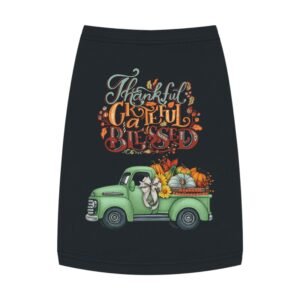 Matching B-Thankful Pet Tank Top | Grateful & Blessed | Fall Dog Apparel | Cute Pet Outfit | Pumpkin Theme | Autumn Dog Clothing