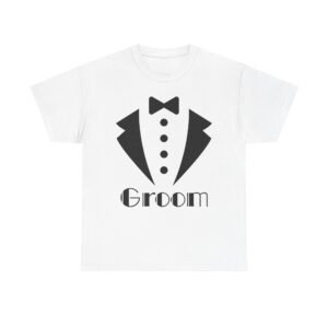 Groom T-Shirt - Unisex Heavy Cotton Tee for Weddings, Bachelor Parties, Groomsmen Gifts, Engagements, Bridal Showers