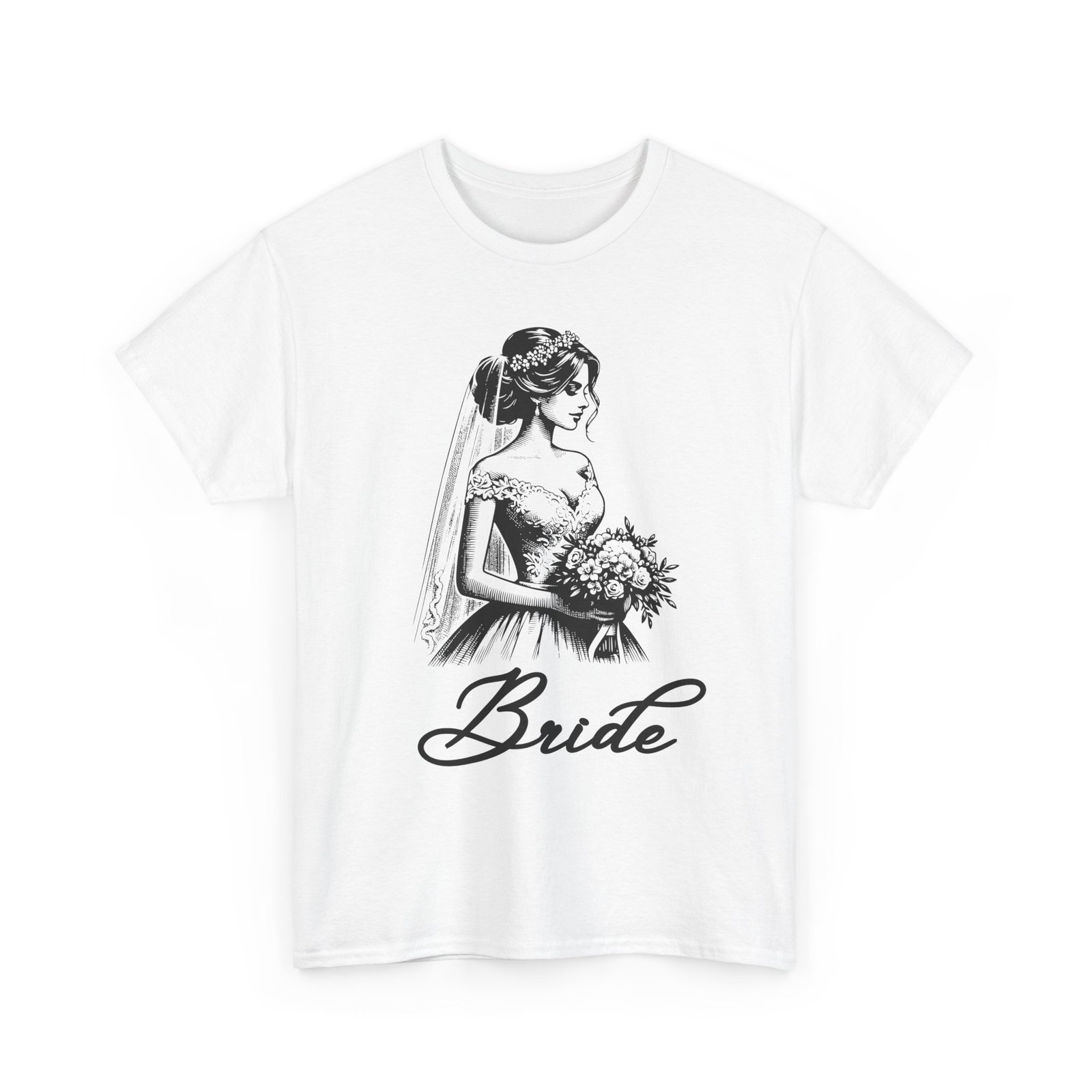 Bride Graphic Tee, Wedding Gift T-Shirt, Bridal Party Apparel, Engagement Celebration Shirt, Bride-to-Be Outfit - Image 3
