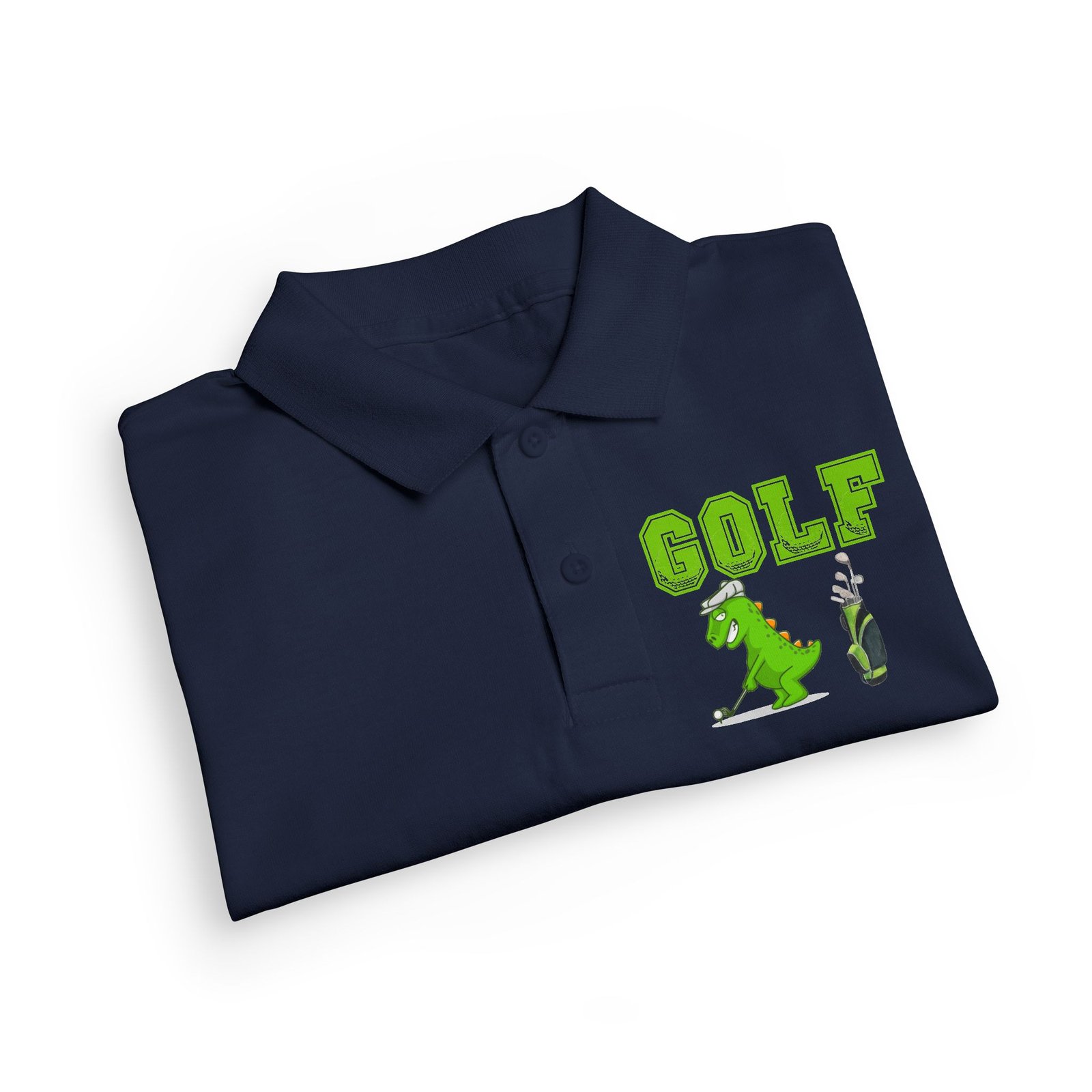 Kids' Golf Polo with Dinosaur Design - Image 58
