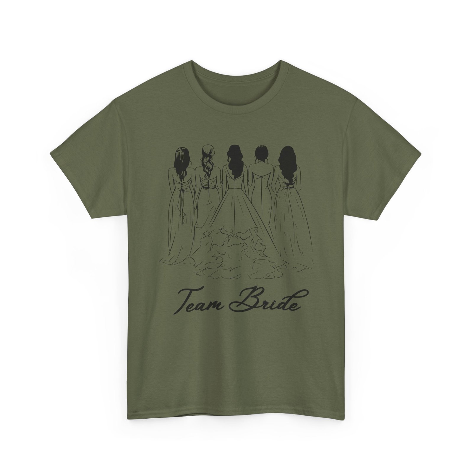 Team Bride Unisex Heavy Cotton Tee - Perfect for Weddings, Bridal Showers, Engagements, Bachelorette Parties, Group Celebrations - Image 31