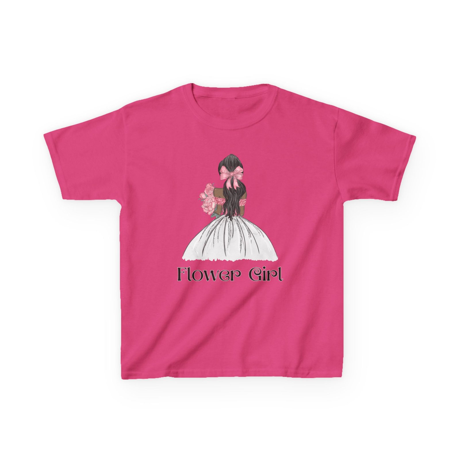 Flower Girl Kids Tee, Cute Floral T-Shirt for Flower Girls, Wedding Apparel, Toddler Gift, Birthday Outfit, Spring Fling Top - Image 73