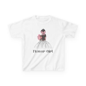 Flower Girl Kids Tee, Cute Floral T-Shirt for Flower Girls, Wedding Apparel, Toddler Gift, Birthday Outfit, Spring Fling Top