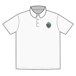 Golf, God, He guides my swing, Sporty Polo Shirt for Active Lifestyle