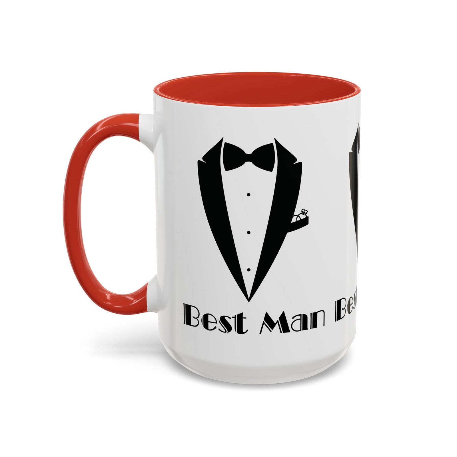 Best Man Accent Coffee Mug 11/15 oz, Groom’s Gift, Wedding Party Favor, Unique Best Man Gift, Black and White Coffee Cup - Image 31