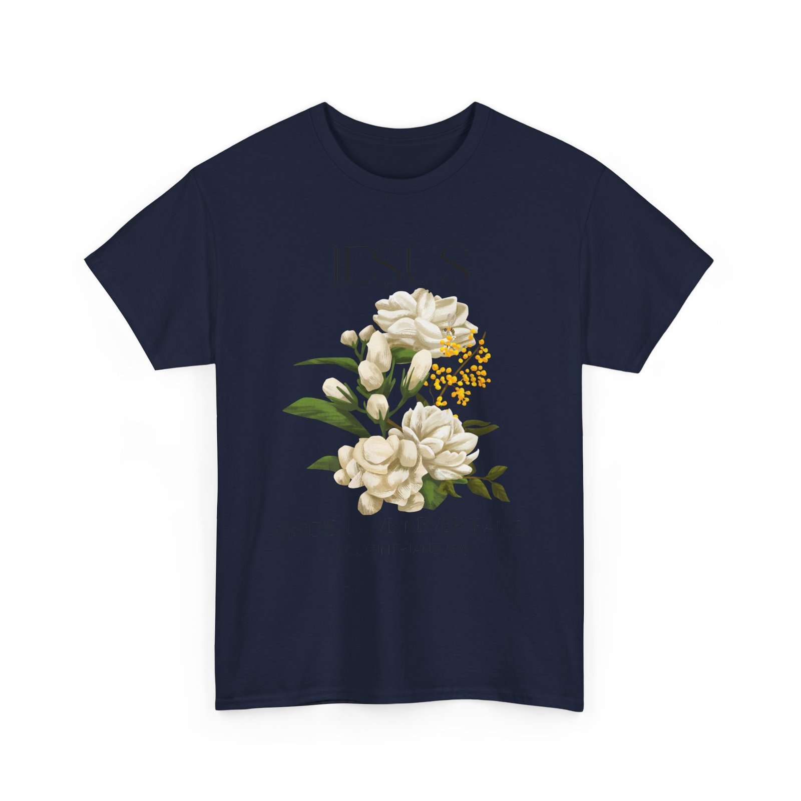 Jesus- God's love never fails-Unisex Heavy Cotton Tee - Image 55