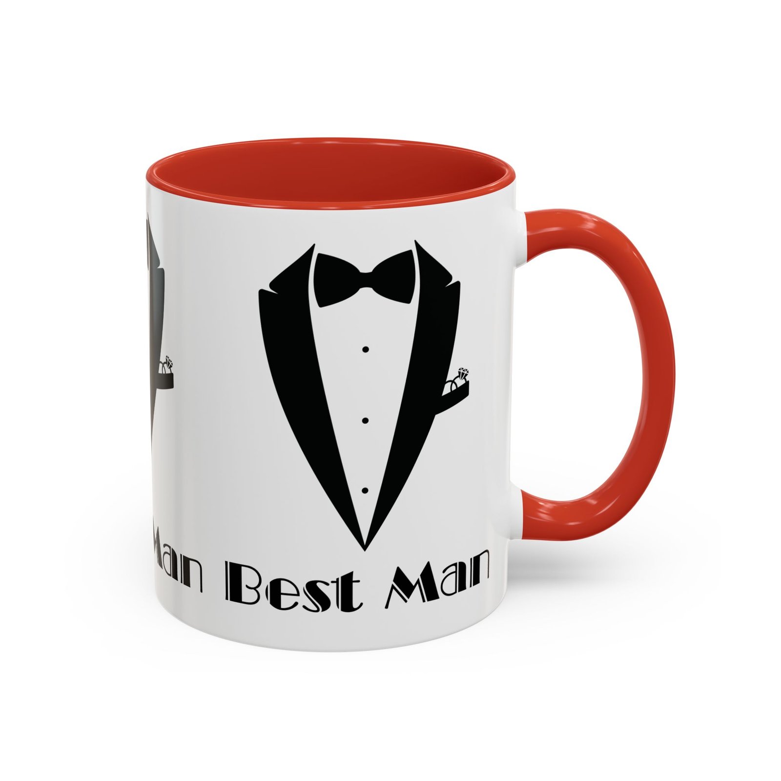 Best Man Accent Coffee Mug 11/15 oz, Groom’s Gift, Wedding Party Favor, Unique Best Man Gift, Black and White Coffee Cup - Image 14