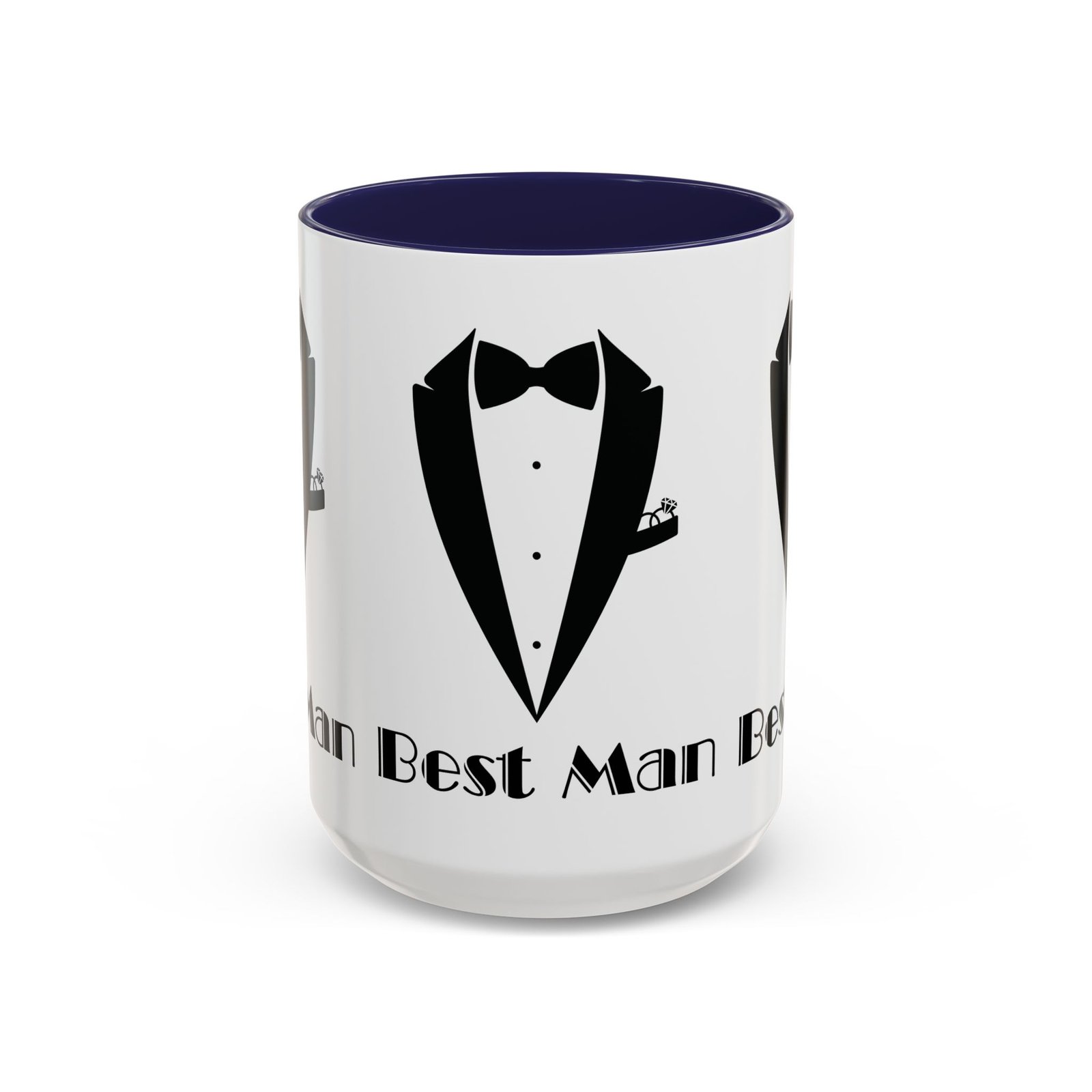 Best Man Accent Coffee Mug 11/15 oz, Groom’s Gift, Wedding Party Favor, Unique Best Man Gift, Black and White Coffee Cup - Image 21
