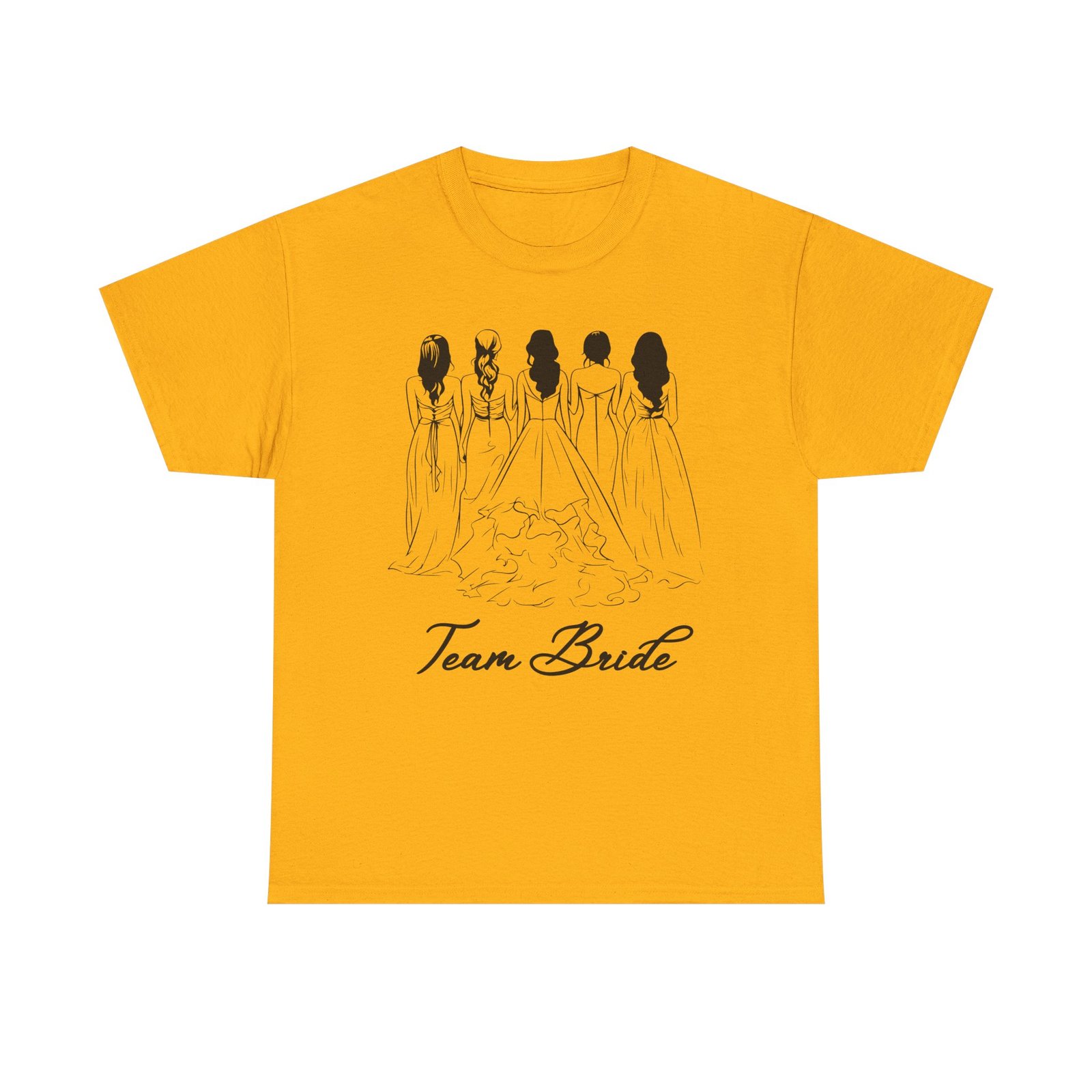 Team Bride Unisex Heavy Cotton Tee - Perfect for Weddings, Bridal Showers, Engagements, Bachelorette Parties, Group Celebrations - Image 9