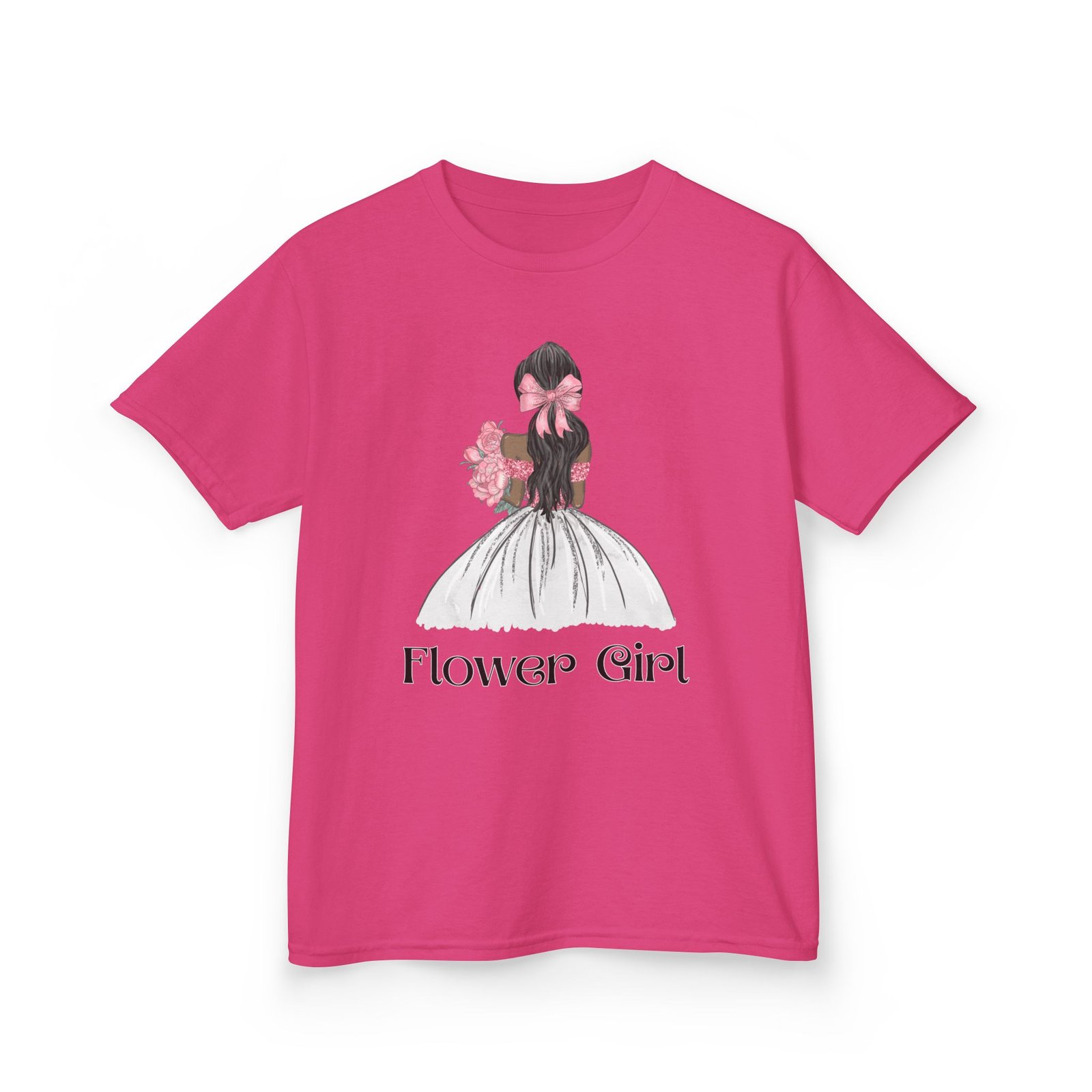 Flower Girl Kids Tee, Cute Floral T-Shirt for Flower Girls, Wedding Apparel, Toddler Gift, Birthday Outfit, Spring Fling Top - Image 75
