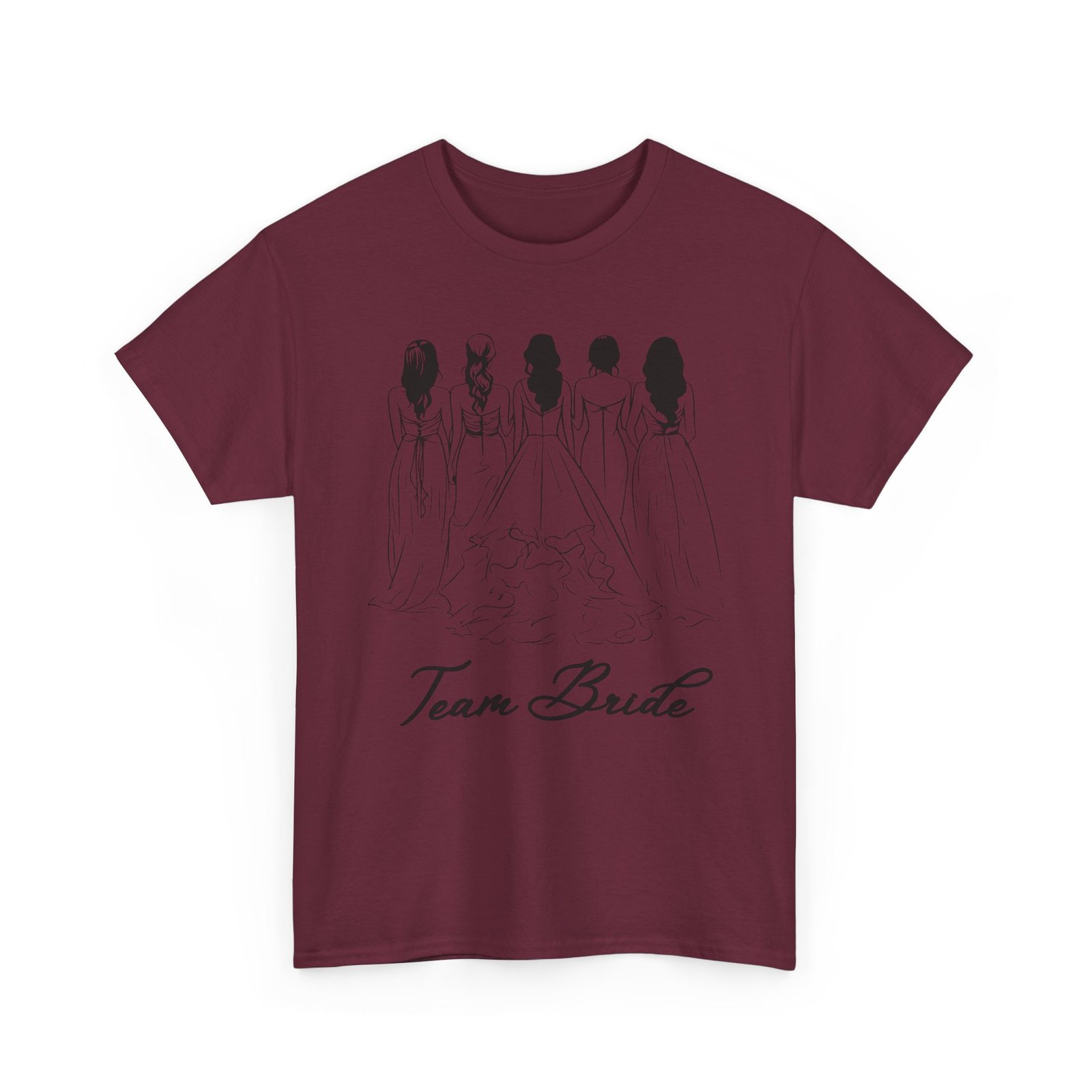 Team Bride Unisex Heavy Cotton Tee - Perfect for Weddings, Bridal Showers, Engagements, Bachelorette Parties, Group Celebrations - Image 19
