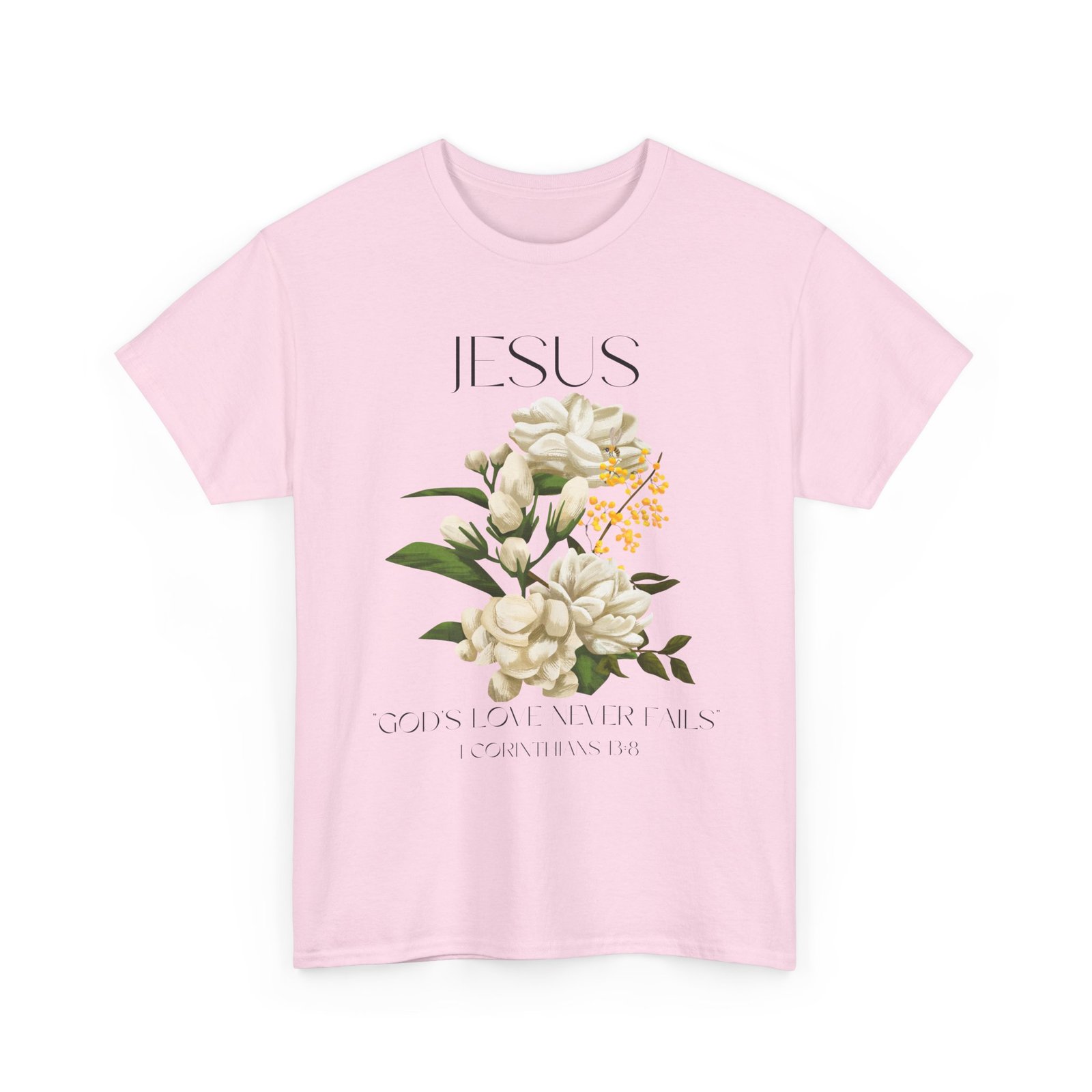Jesus- God's love never fails-Unisex Heavy Cotton Tee - Image 63
