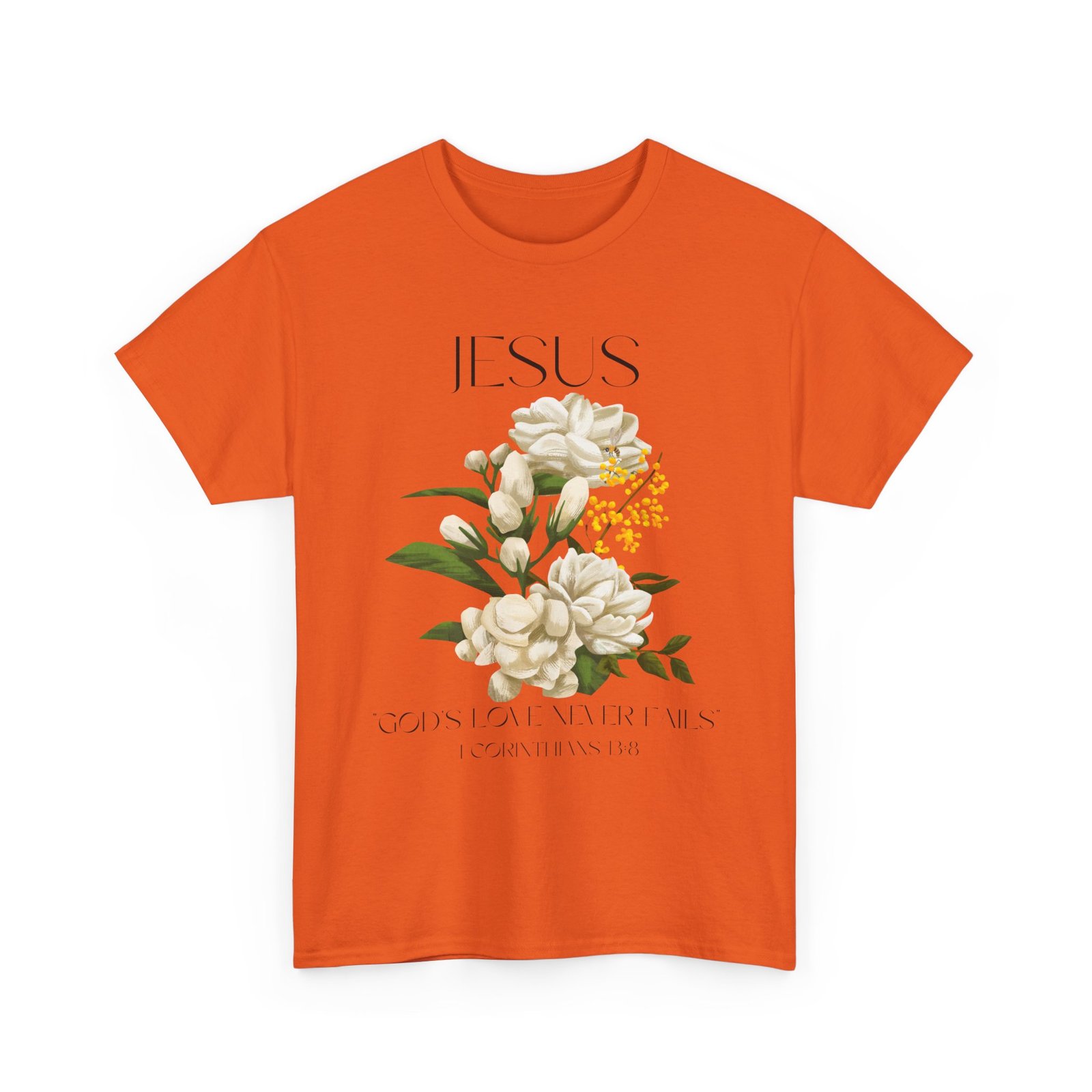 Jesus- God's love never fails-Unisex Heavy Cotton Tee - Image 15