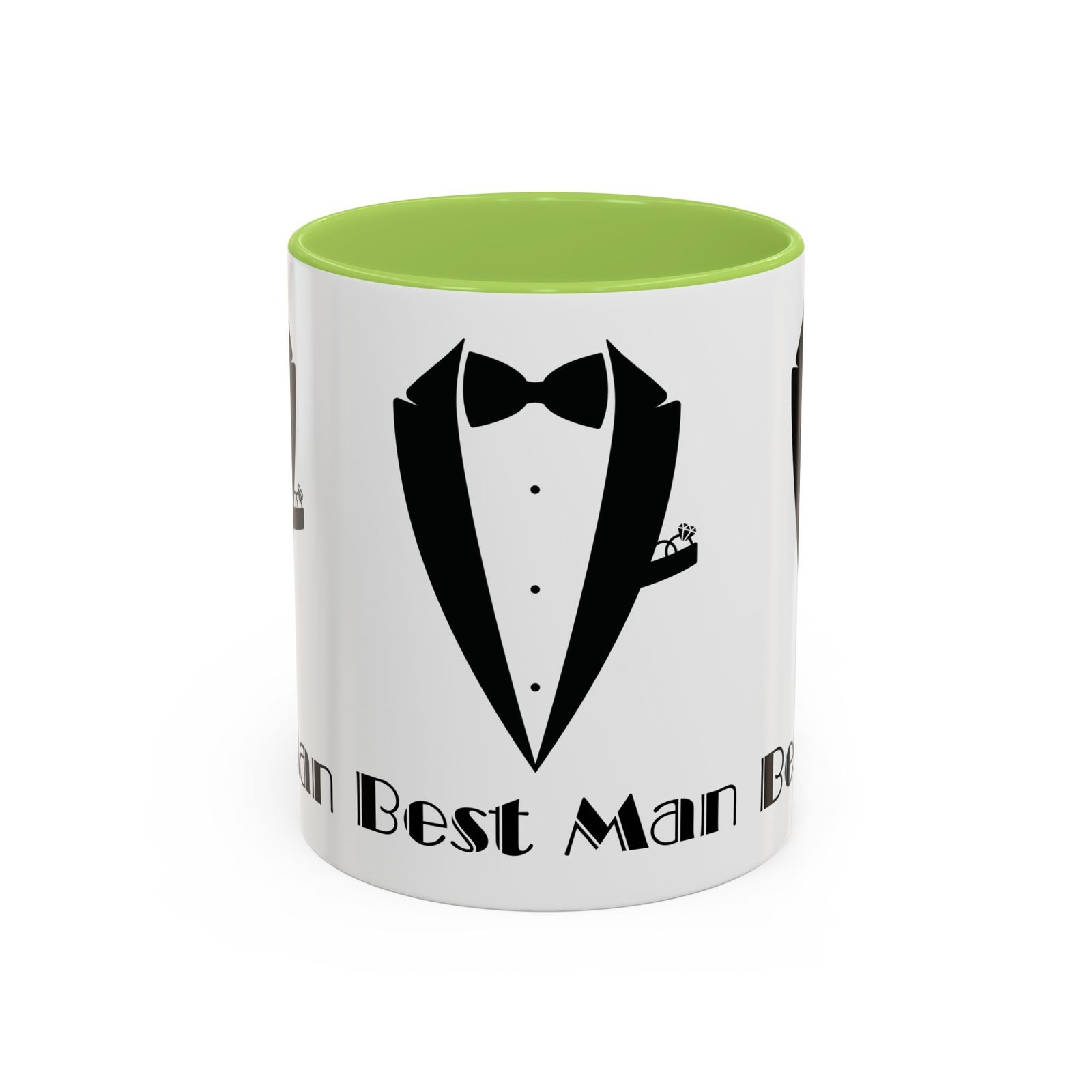 Best Man Accent Coffee Mug 11/15 oz, Groom’s Gift, Wedding Party Favor, Unique Best Man Gift, Black and White Coffee Cup - Image 49