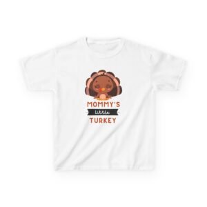 Kids Thanksgiving Tee, Mommy's Little Turkey Shirt, Fall Holiday Outfit, Thanksgiving Gift, Adorable Kids Fashion