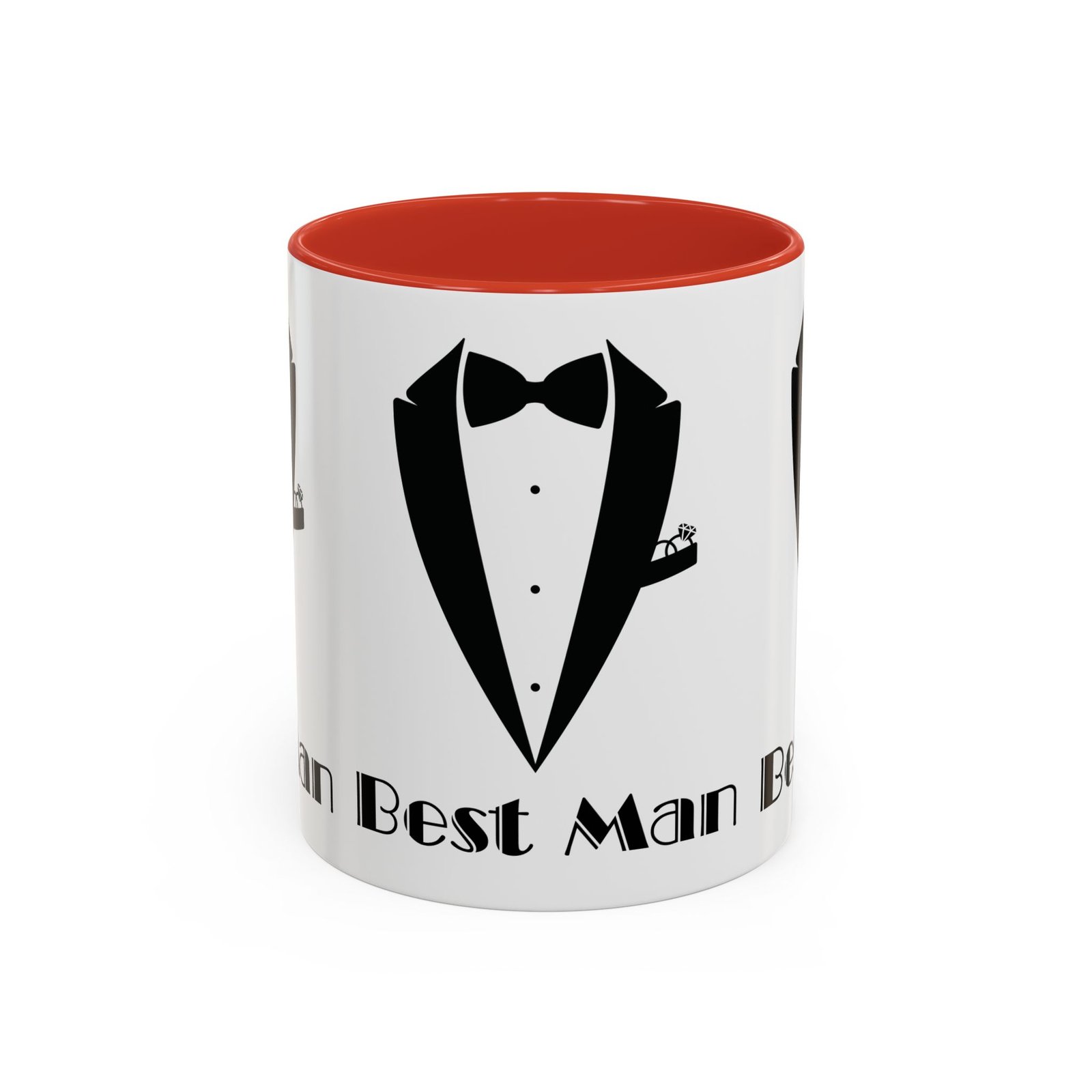 Best Man Accent Coffee Mug 11/15 oz, Groom’s Gift, Wedding Party Favor, Unique Best Man Gift, Black and White Coffee Cup - Image 13
