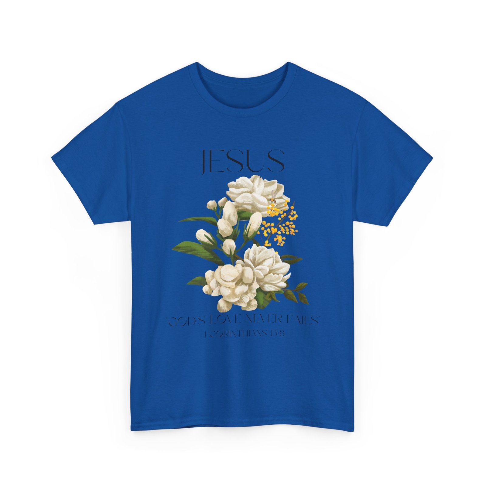 Jesus- God's love never fails-Unisex Heavy Cotton Tee - Image 51
