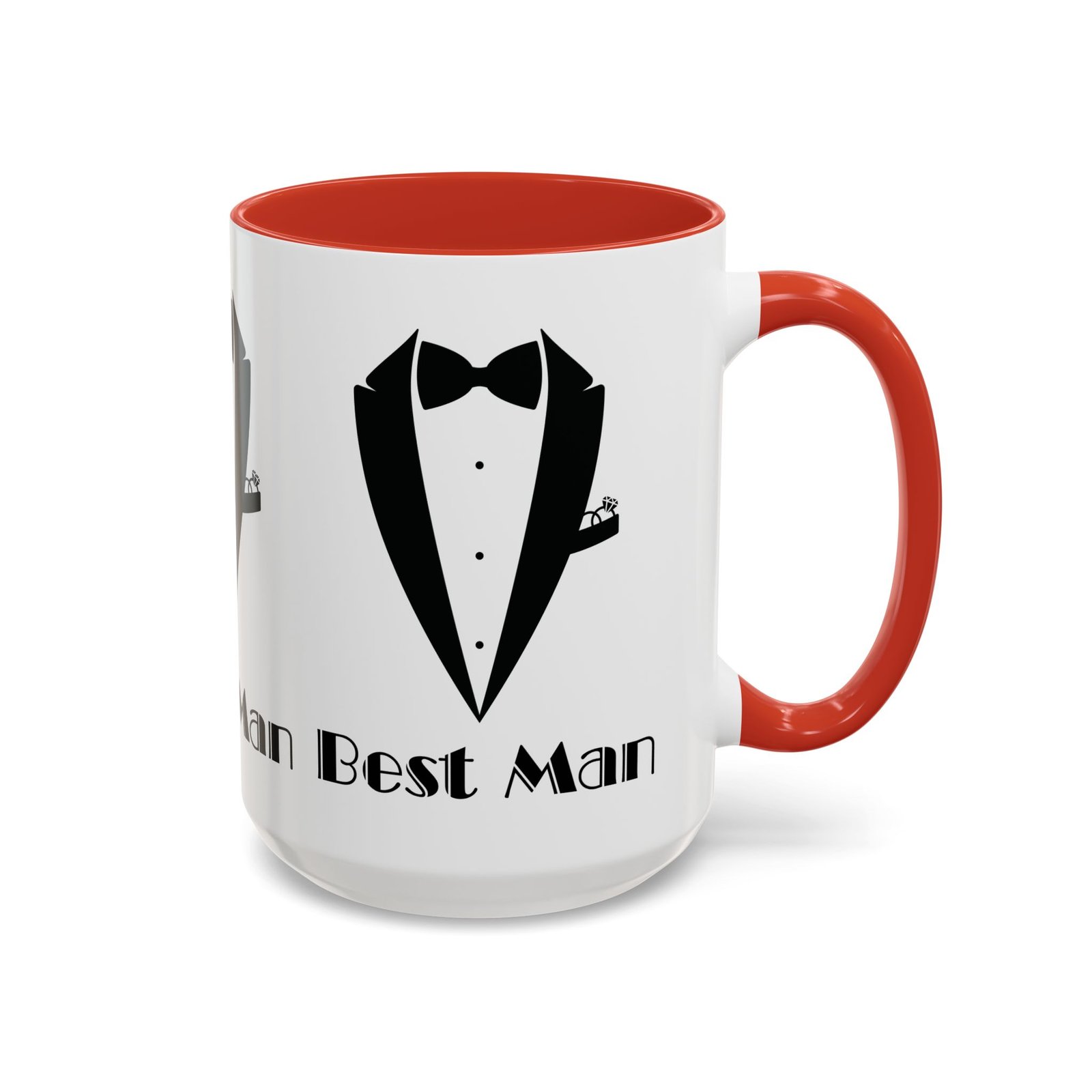 Best Man Accent Coffee Mug 11/15 oz, Groom’s Gift, Wedding Party Favor, Unique Best Man Gift, Black and White Coffee Cup - Image 30