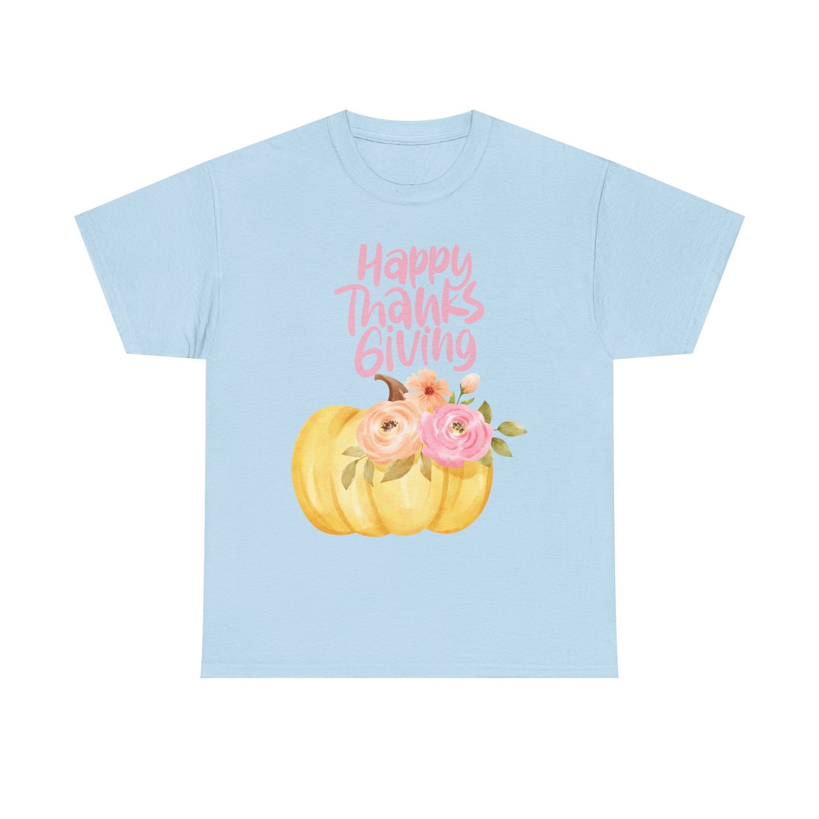 Thanksgiving Floral Tee, Holiday Shirt, Fall Fashion, Gifts for Her, Pumpkin T-Shirt, Autumn Apparel, Friendsgiving Outfit - Image 41