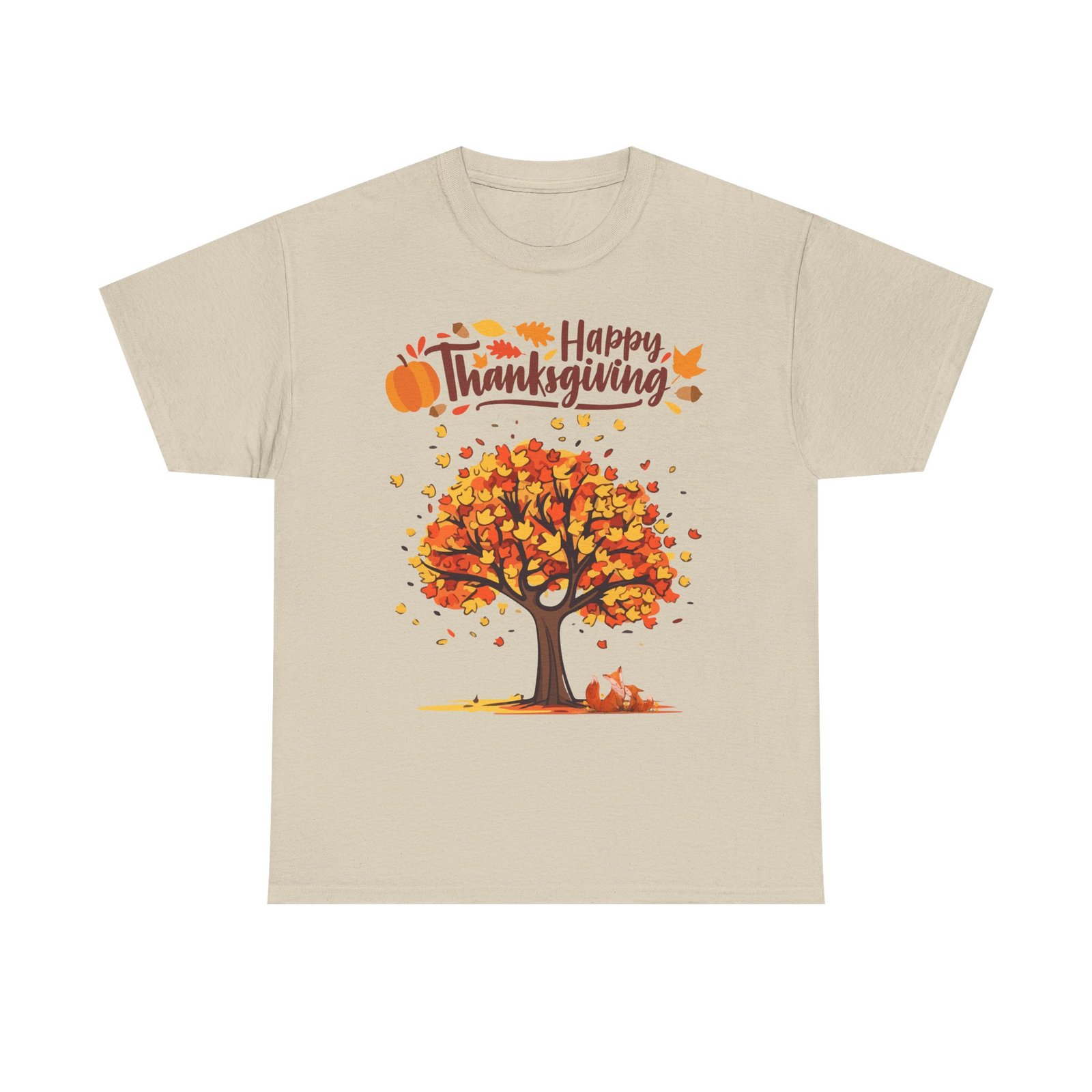 Thanksgiving Tree Tee, Autumn Shirt, Fall Apparel, Family Gathering Top, Seasonal Wear, Thanksgiving Gift - Image 9