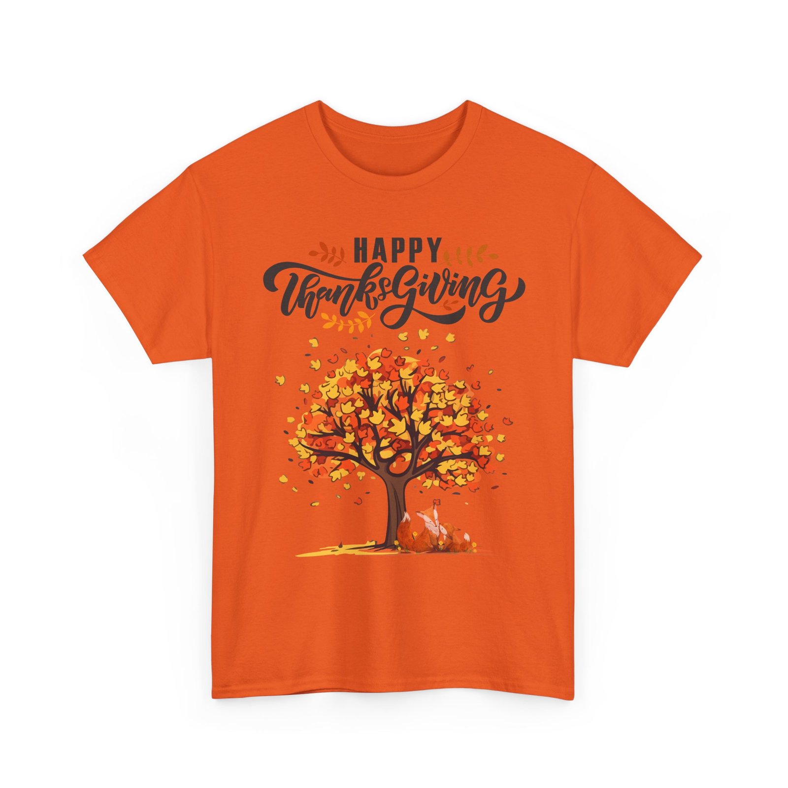Matching D-Thanksgiving Tree, Fox Tee, Fall T-Shirt, Autumn Apparel - Image 23
