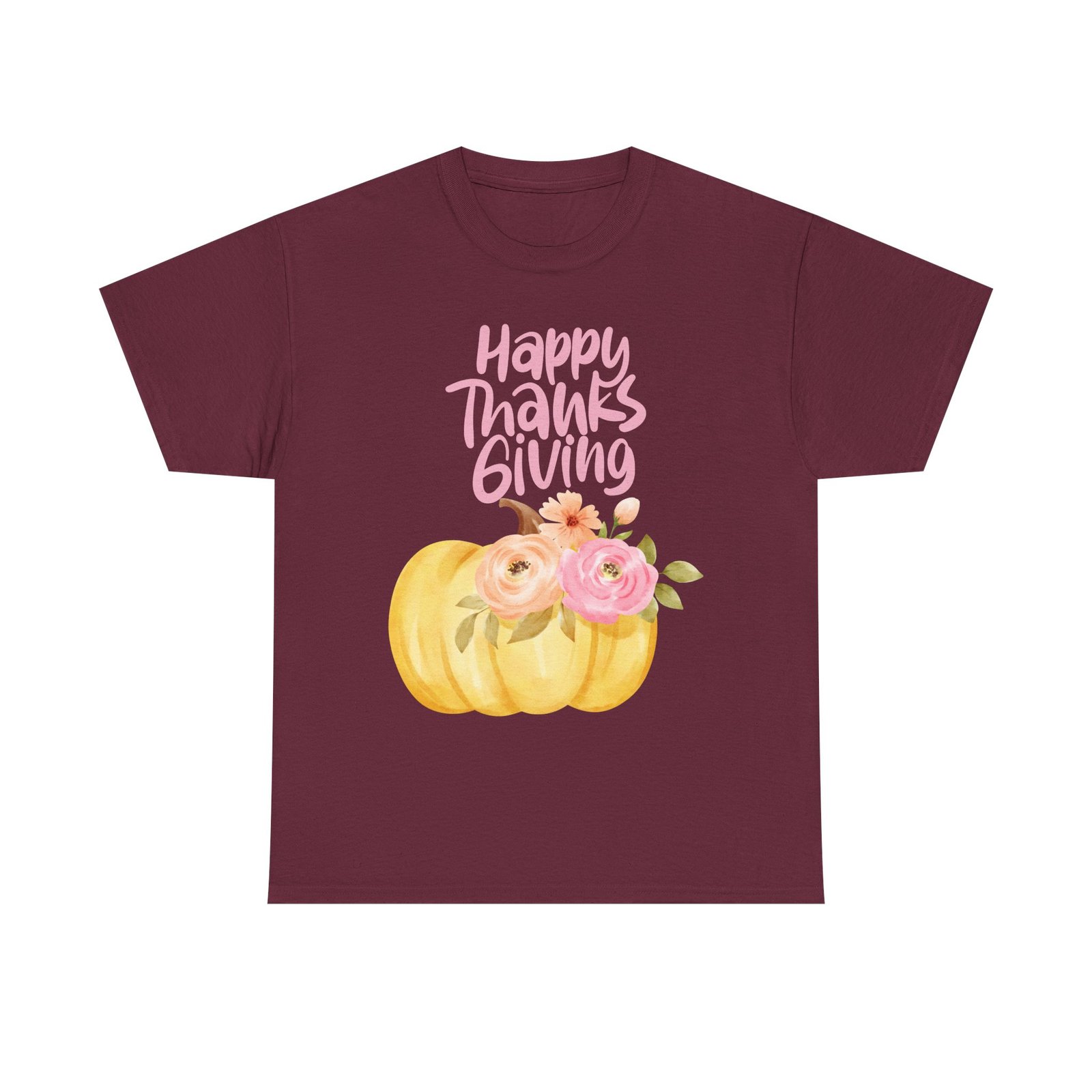 Thanksgiving Floral Tee, Holiday Shirt, Fall Fashion, Gifts for Her, Pumpkin T-Shirt, Autumn Apparel, Friendsgiving Outfit - Image 21