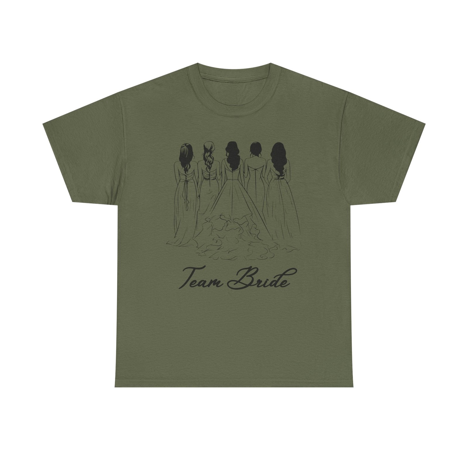 Team Bride Unisex Heavy Cotton Tee - Perfect for Weddings, Bridal Showers, Engagements, Bachelorette Parties, Group Celebrations - Image 29