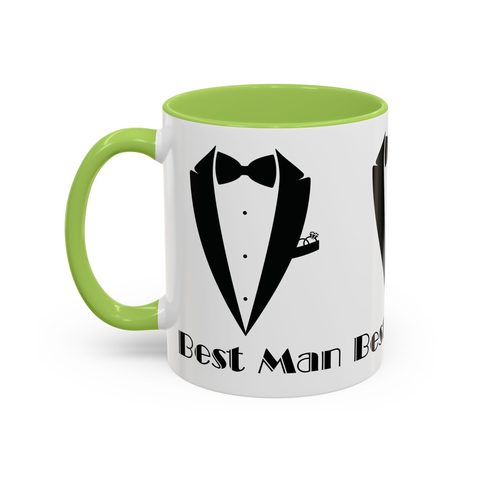 Best Man Accent Coffee Mug 11/15 oz, Groom’s Gift, Wedding Party Favor, Unique Best Man Gift, Black and White Coffee Cup - Image 51