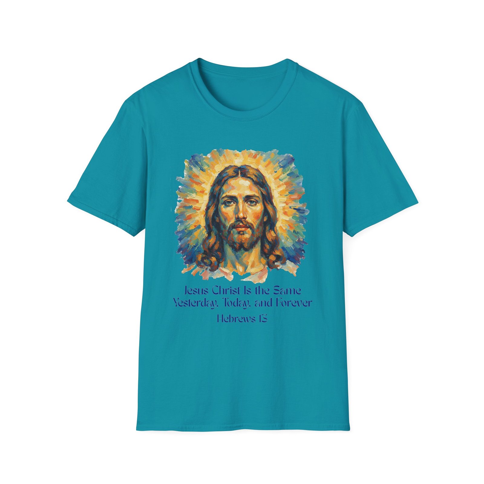Jesus Christ Graphic Tee, Unisex Softstyle T-Shirt, Faith Apparel, Inspirational Gift, Religious Top - Image 25