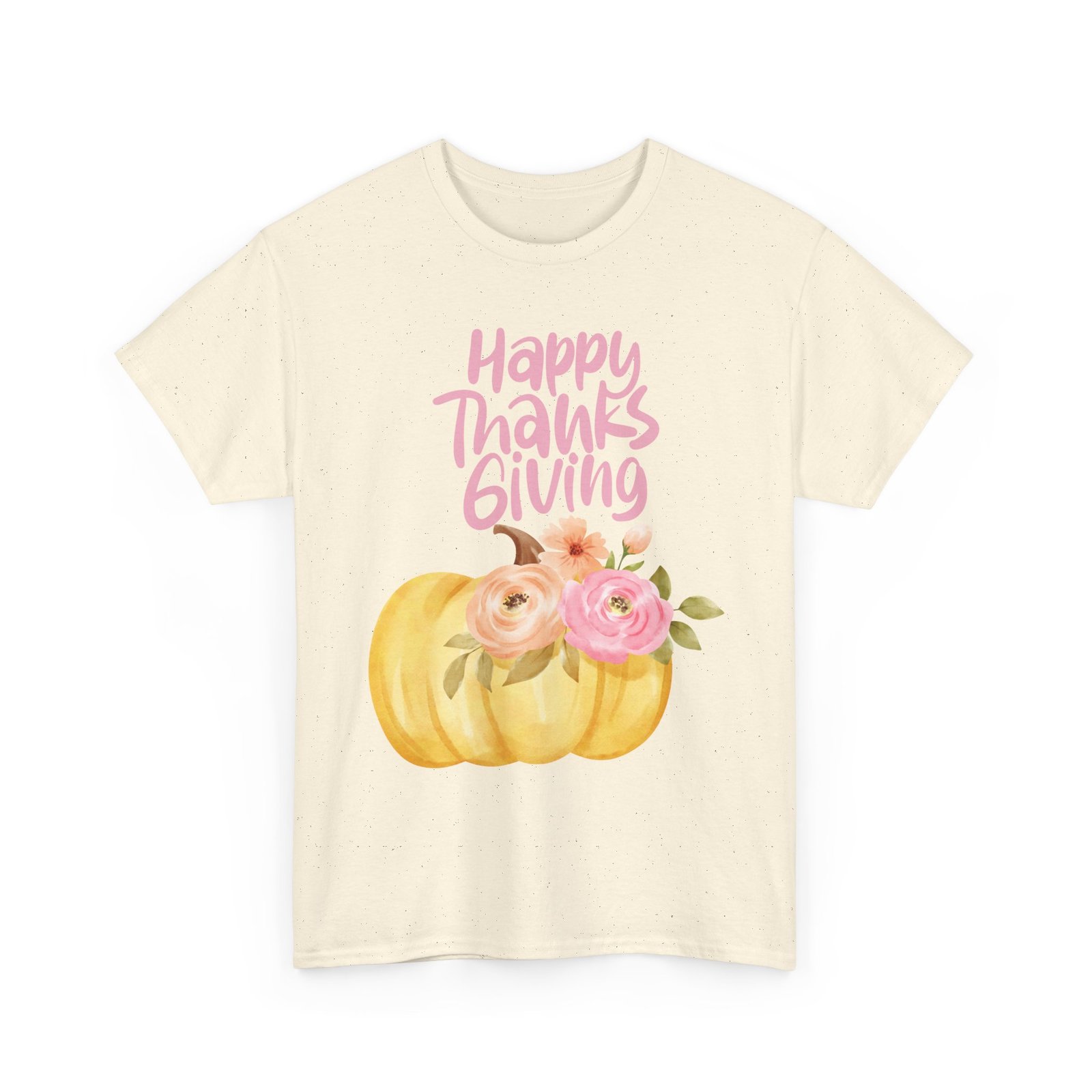 Thanksgiving Floral Tee, Holiday Shirt, Fall Fashion, Gifts for Her, Pumpkin T-Shirt, Autumn Apparel, Friendsgiving Outfit - Image 31