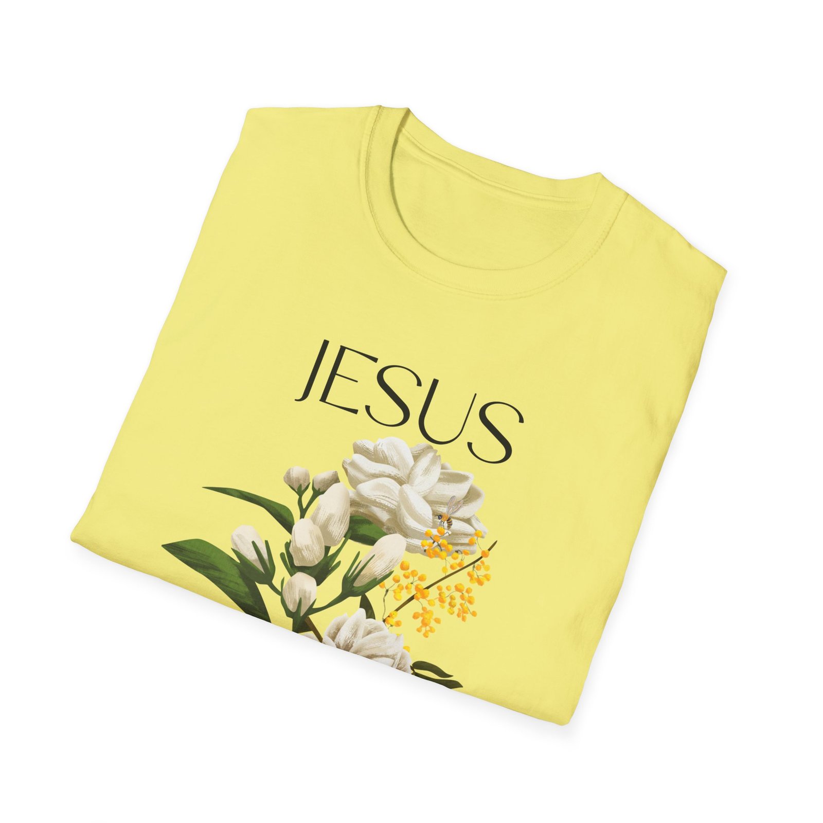Jesus Floral Faith T-Shirt- Christian Graphic Tee, Inspirational Gift, Religious Apparel, Casualwear, Unisex - Image 12