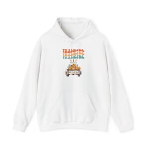 Matching A-Thankful Vintage Hoodie - Cozy Unisex Sweatshirt for Fall, Thanksgiving Gathering, Gift, Casual Wear, Layering