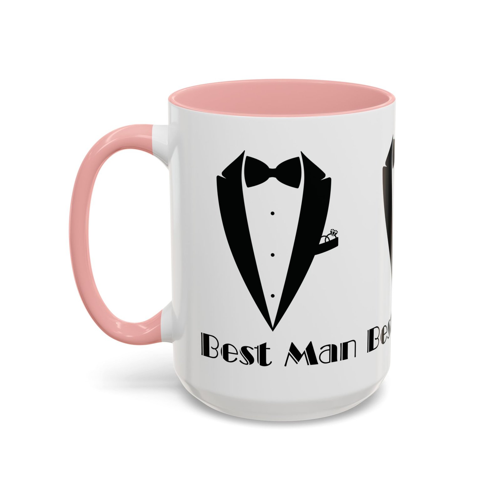 Best Man Accent Coffee Mug 11/15 oz, Groom’s Gift, Wedding Party Favor, Unique Best Man Gift, Black and White Coffee Cup - Image 27