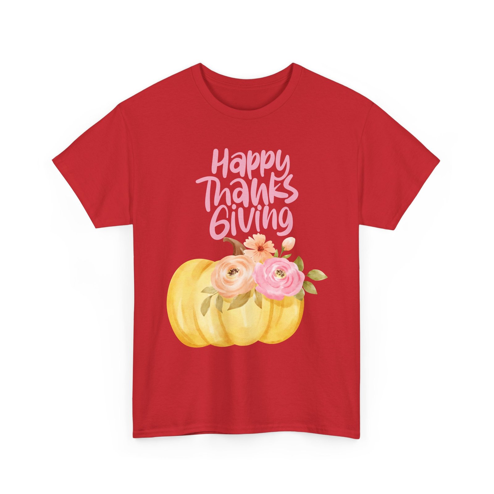 Thanksgiving Floral Tee, Holiday Shirt, Fall Fashion, Gifts for Her, Pumpkin T-Shirt, Autumn Apparel, Friendsgiving Outfit - Image 59
