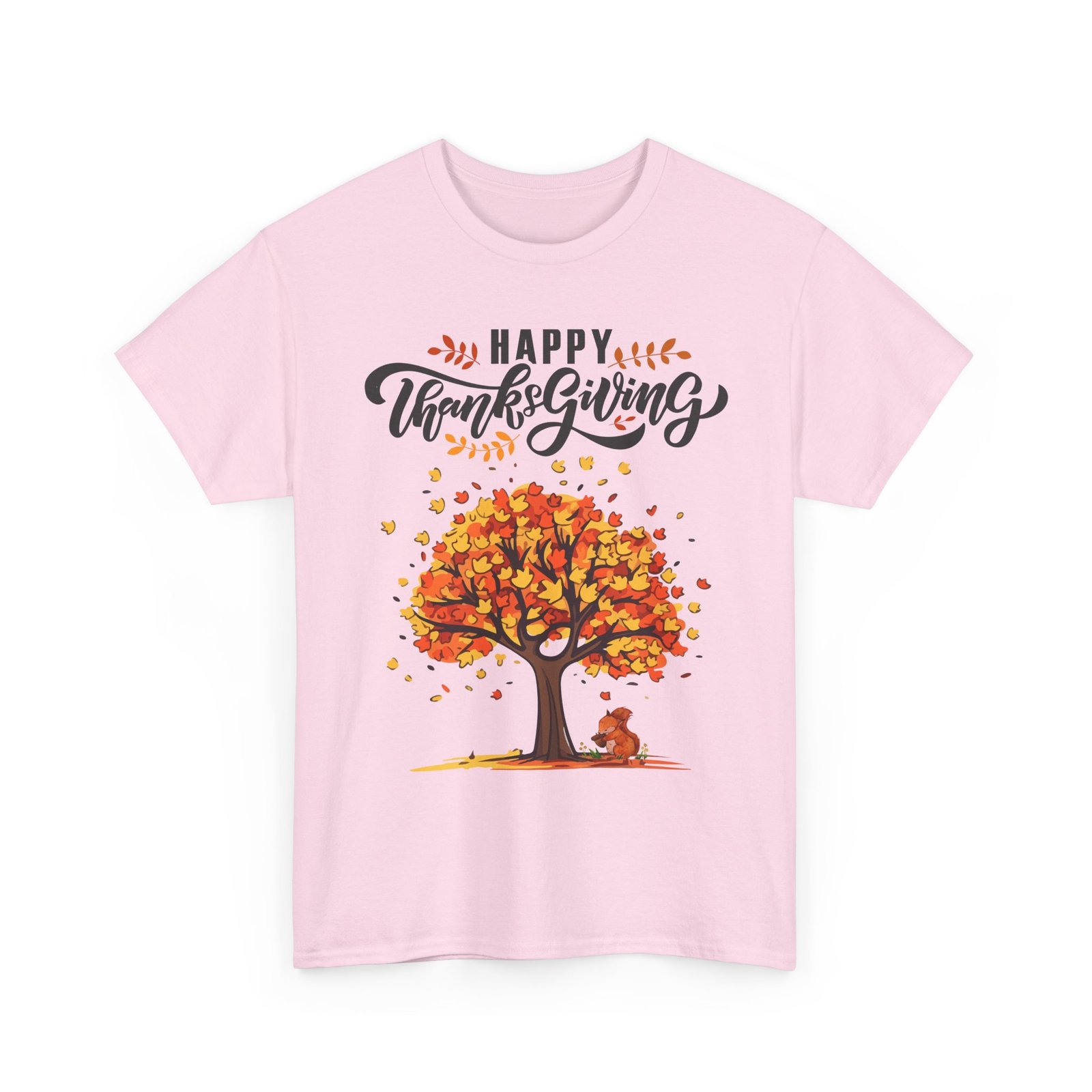 Matching C-Happy Thanksgiving Tree Unisex Tee, Autumn Shirt, Holiday Apparel, Fall Fashion, Seasonal Gift - Image 59