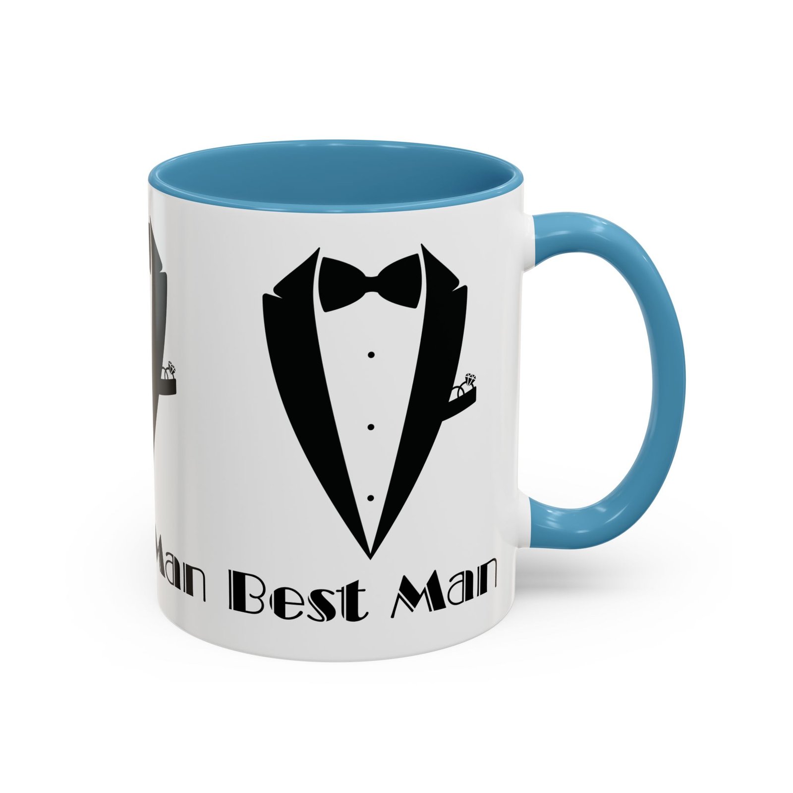 Best Man Accent Coffee Mug 11/15 oz, Groom’s Gift, Wedding Party Favor, Unique Best Man Gift, Black and White Coffee Cup - Image 34
