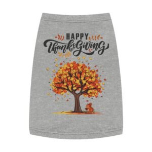 Matching C-Fall Pet Tank Top with Whimsical Autumn Design - Cute Dog Apparel, Pet Gift, Seasonal Wear, Outdoor Fun, Pet Clothing, Harvest Celebration