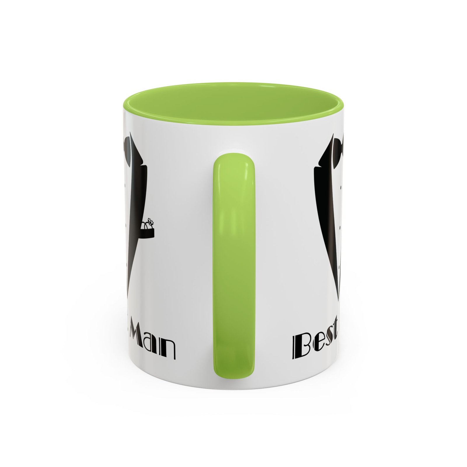 Best Man Accent Coffee Mug 11/15 oz, Groom’s Gift, Wedding Party Favor, Unique Best Man Gift, Black and White Coffee Cup - Image 52