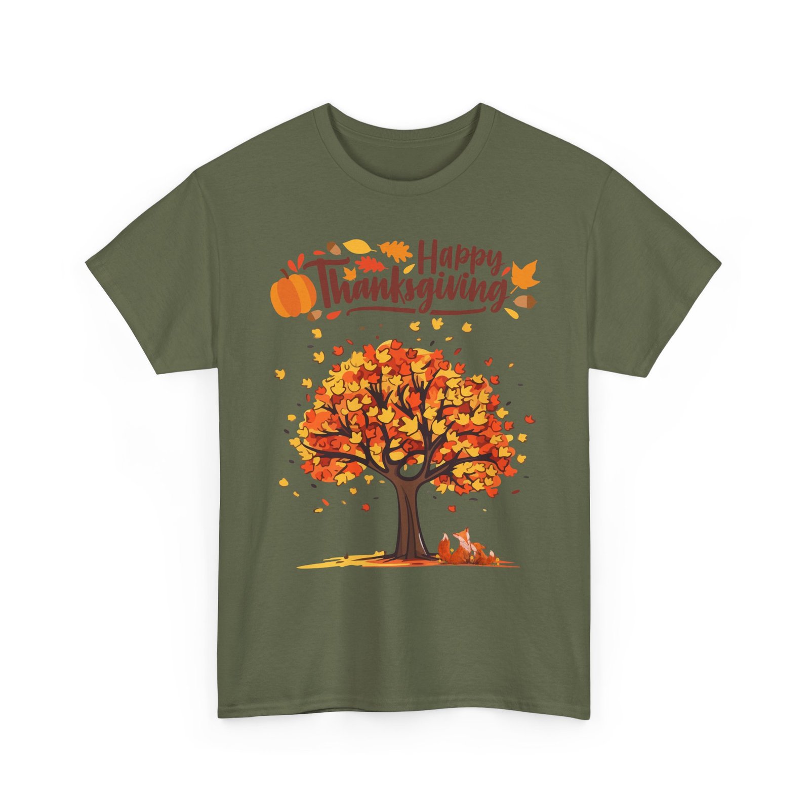 Thanksgiving Tree Tee, Autumn Shirt, Fall Apparel, Family Gathering Top, Seasonal Wear, Thanksgiving Gift - Image 35