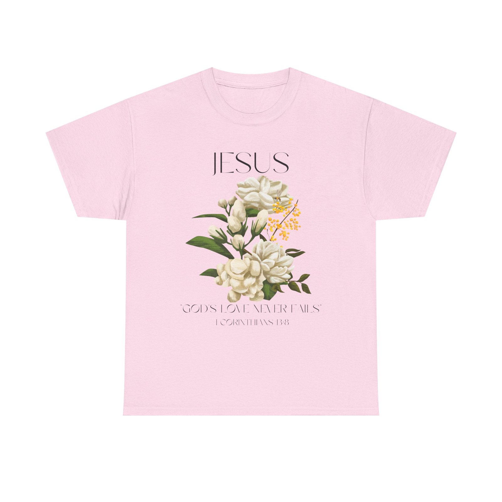 Jesus- God's love never fails-Unisex Heavy Cotton Tee - Image 61