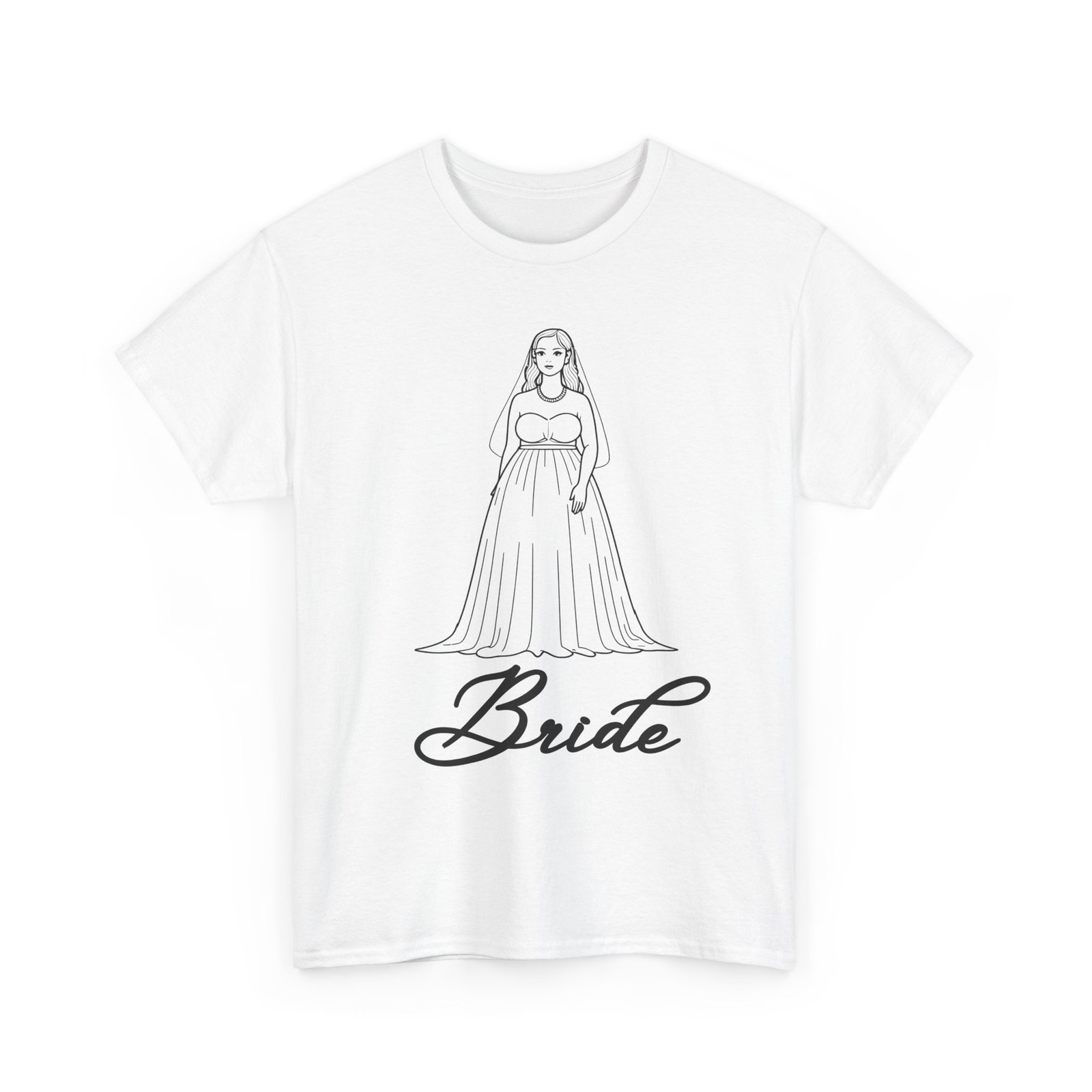 Bride Graphic Tee, Wedding Gift Shirt, Bridal Party Outfit, Engagement Celebration Top, Funny Bride Apparel, Unisex Heavy Cotton Tee - Image 3
