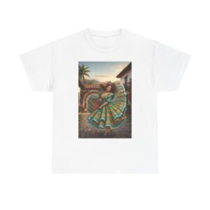 Folklórico Dancer Vibrant Graphic Tee - Perfect for Festivals, Casual Outings, Gifts, Dance Lovers, Unisex Fashion